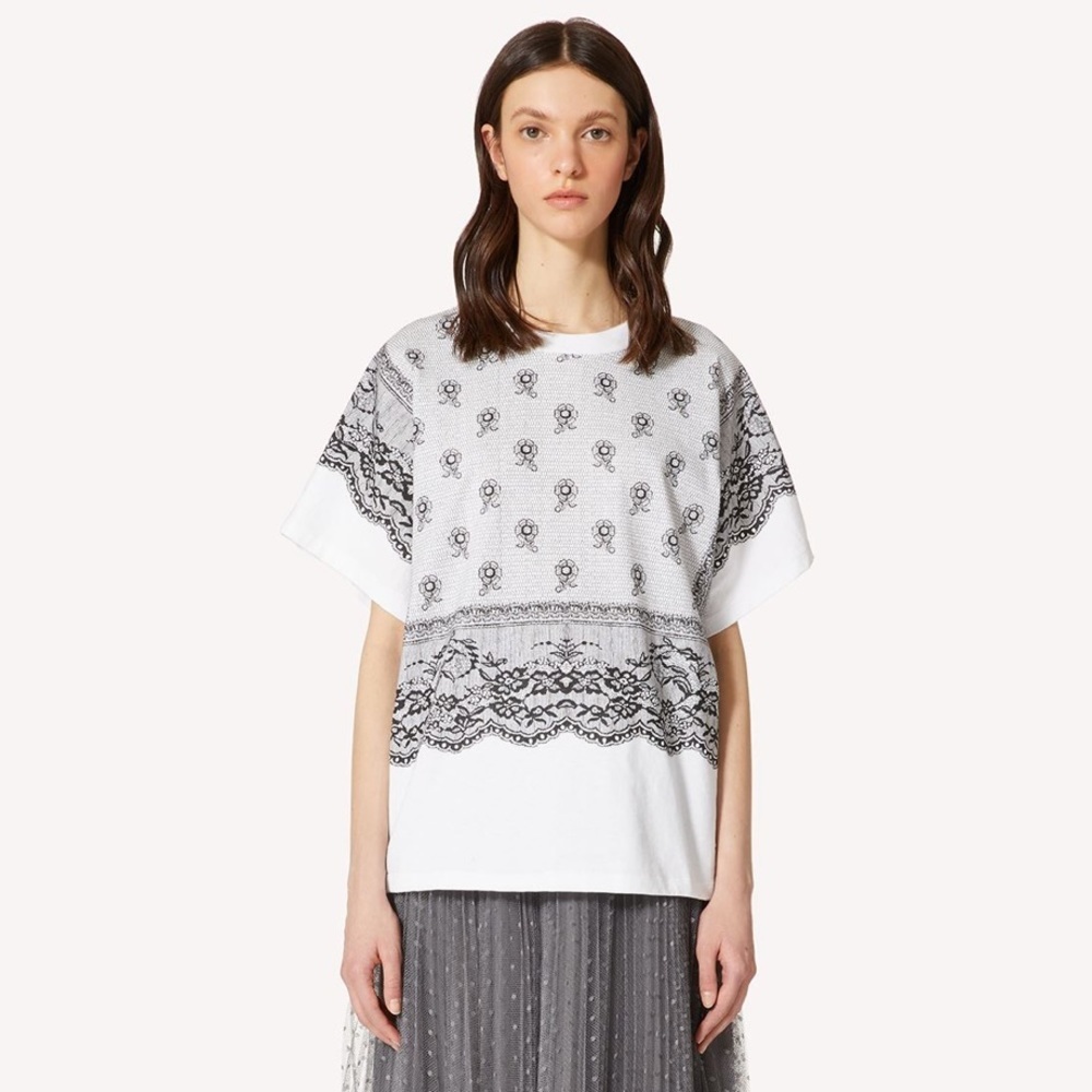 RED VALENTINO Bandana print T-shirt